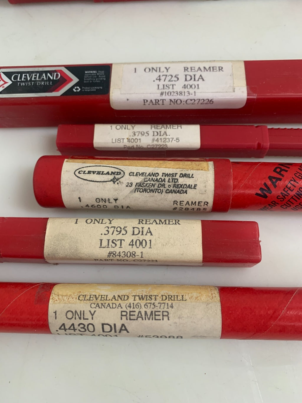 Lot of 10 mixed Cleveland Reamers (see description)