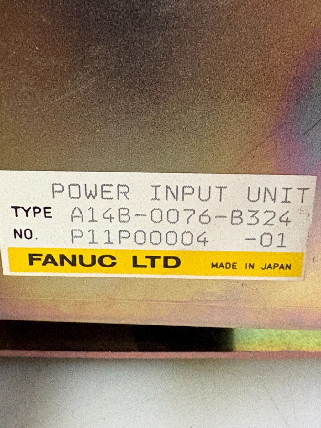 GE FANUC POWER UNIT A14B-0076-B3244