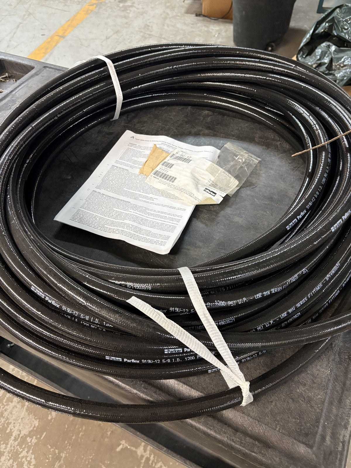 PARKER 5/8" 1200 PSI PTFE HOSE 919U-12 100' LONG