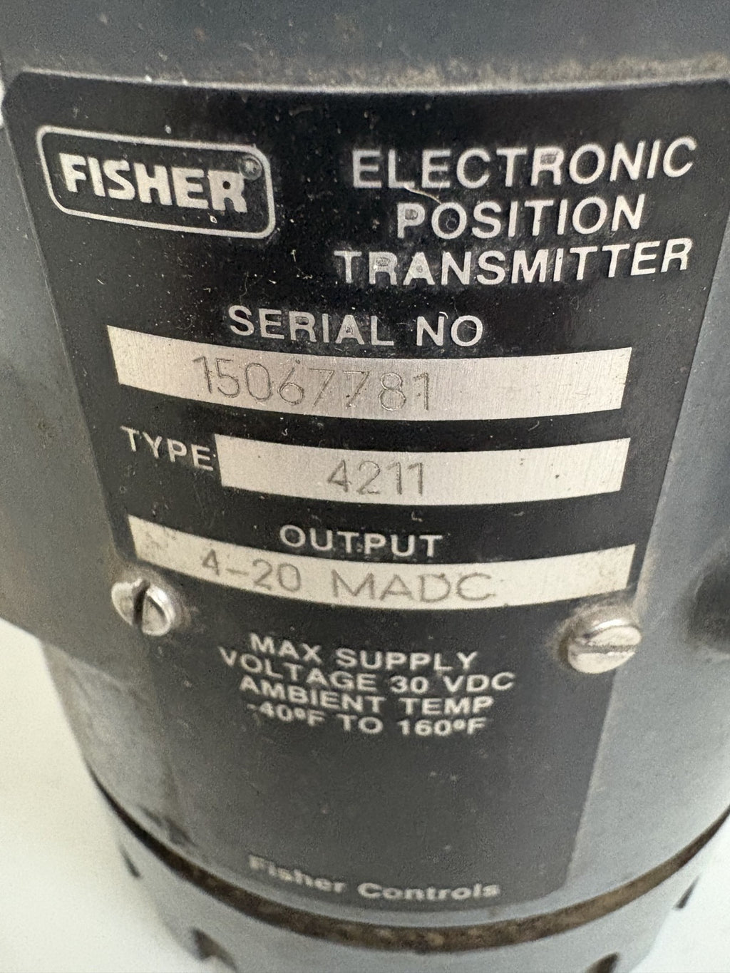 FISHER ELECTRONIC POSITION TRANSMITTER TYPE 42111