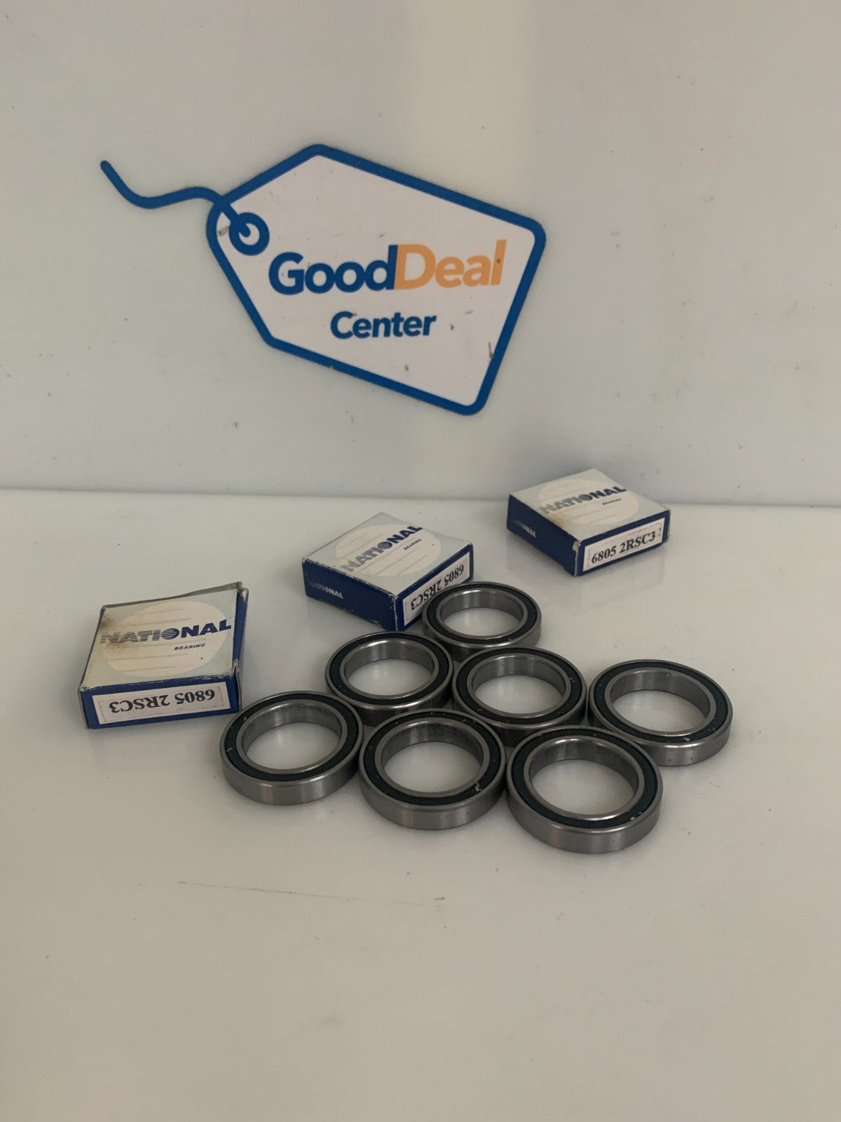 LOT OF 10 NATIONAL BEARING SEAL BALL BEARING SEALED 25X37X7MM #6805-2RSC3