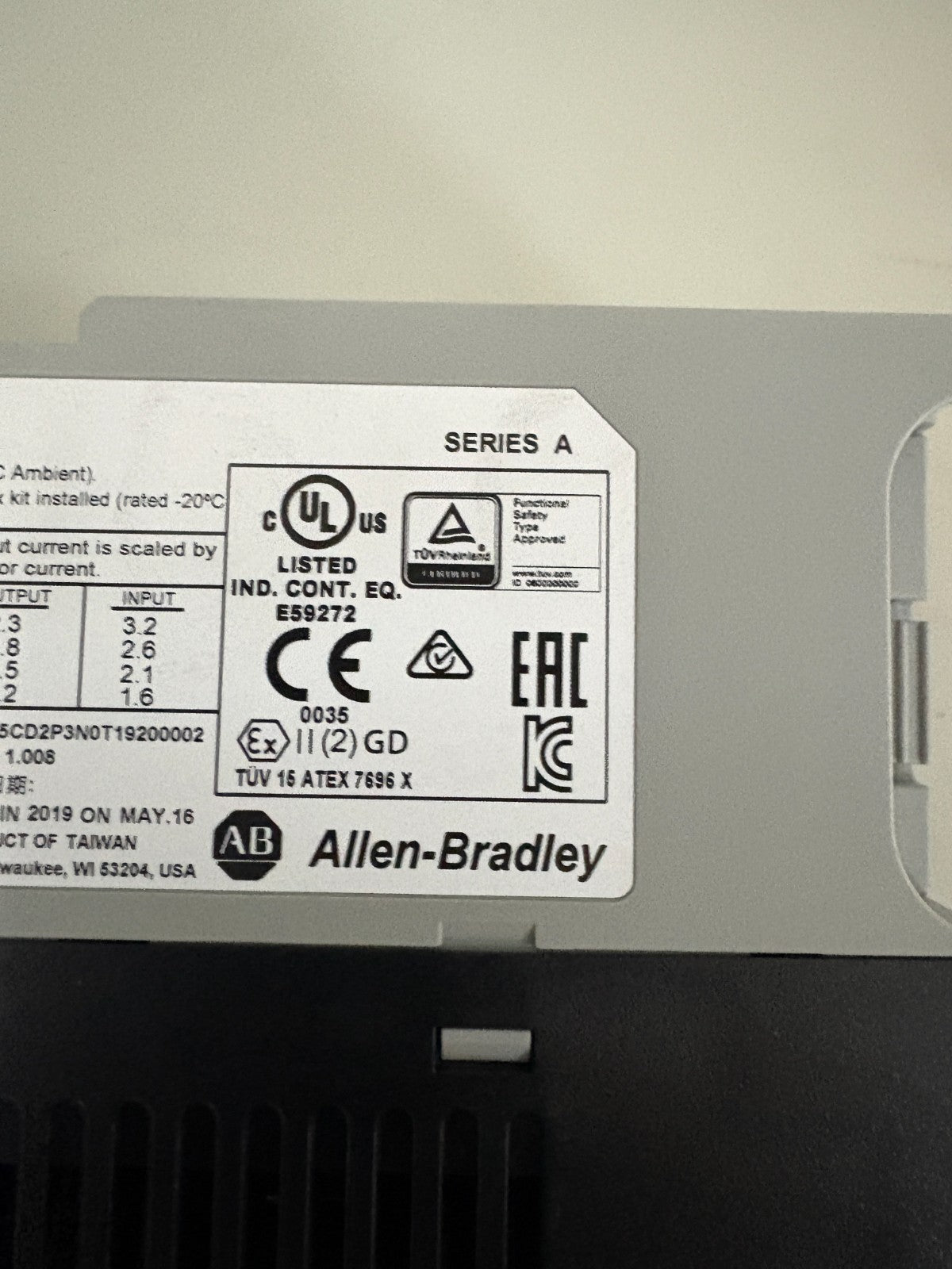 ALLEN BRADLEY POWER FLEX 527 25C-D2P3N1045