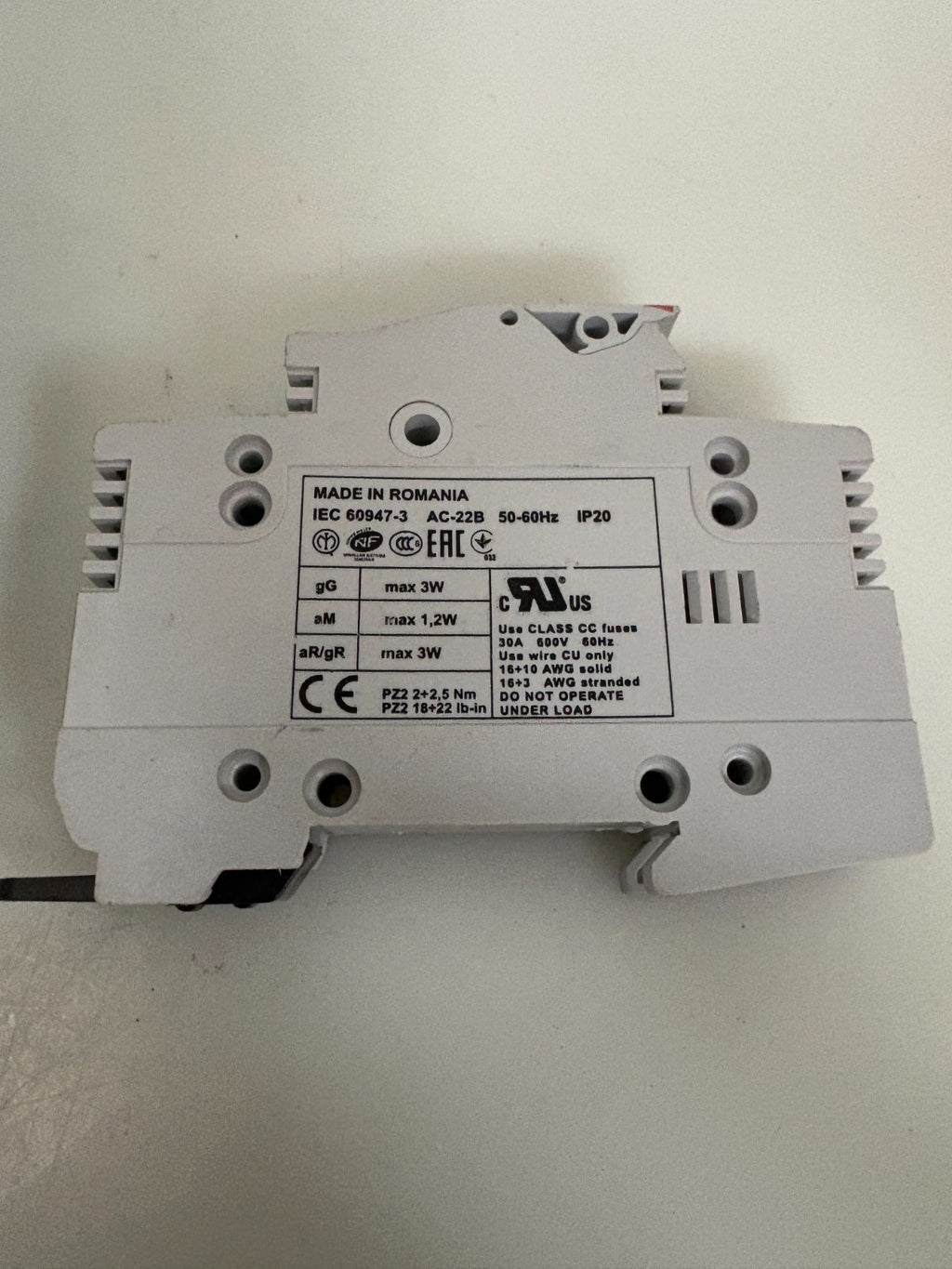 LOT OF 4 ABB FUSE HOLDER E 91/32 W/FUSE2