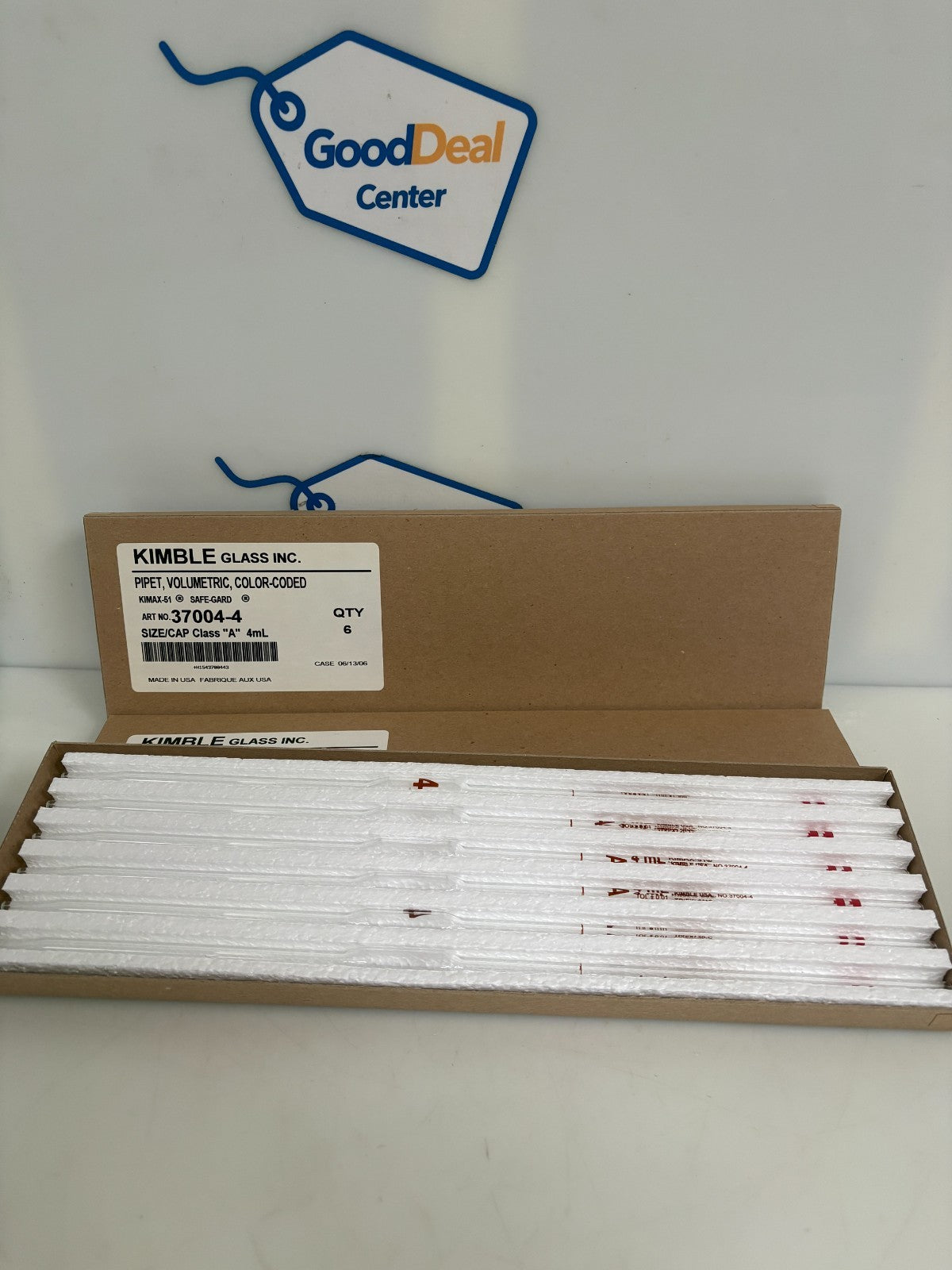 LOT OF 12 KIMBLE VOLUMETRIC COLOR CODED KIMAX 51 PIPET #9370040003