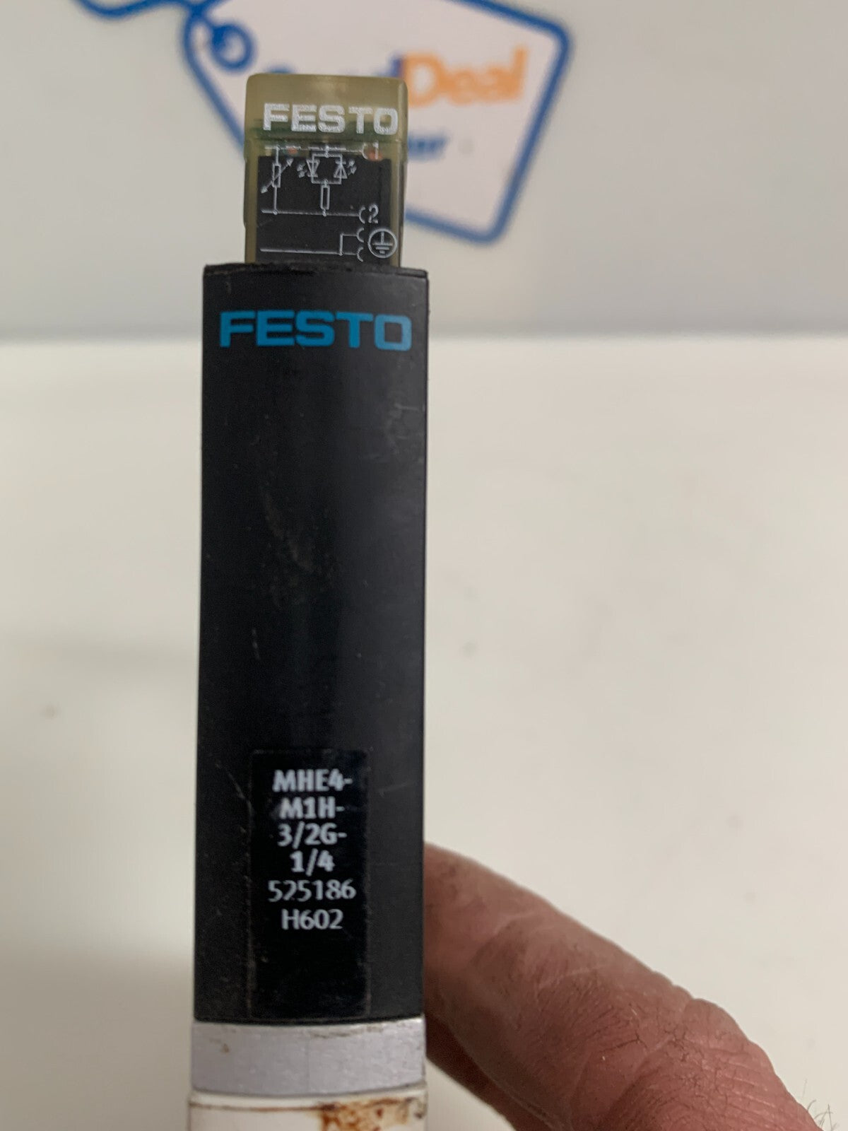 FESTO DOUBLE SOLENOID VALVE MHE4-M1H-3/2G-1/4 #525186