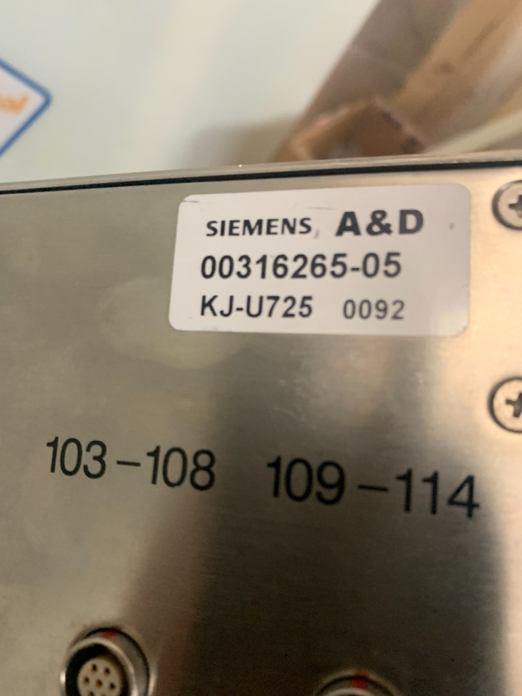 SIEMENS FEEDER TROLLEY COMMUNICATION MODULE 00316265-052