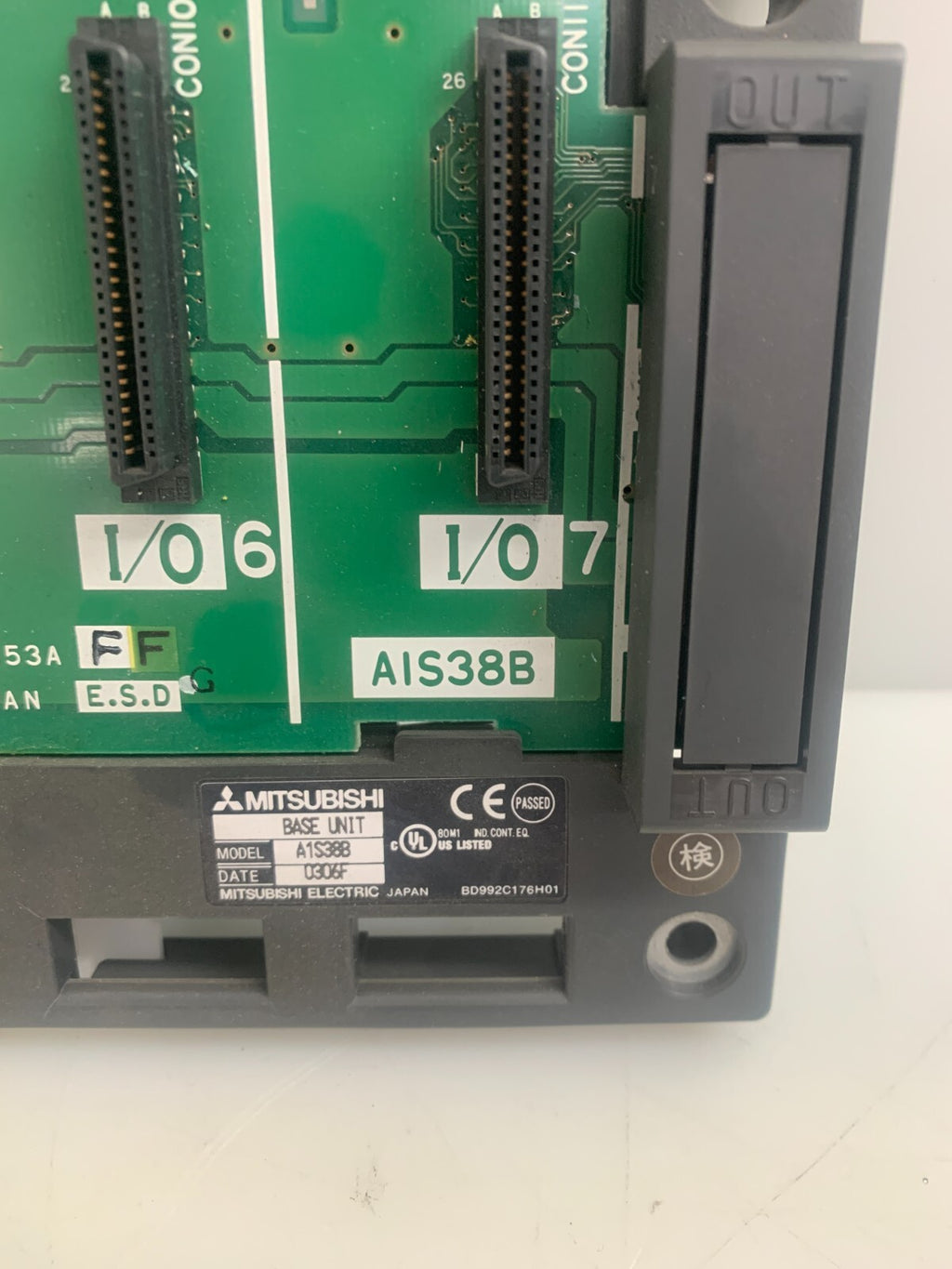 MITSUBISHI A1S-38B Base Unit A1S38B (Used, Good condition)