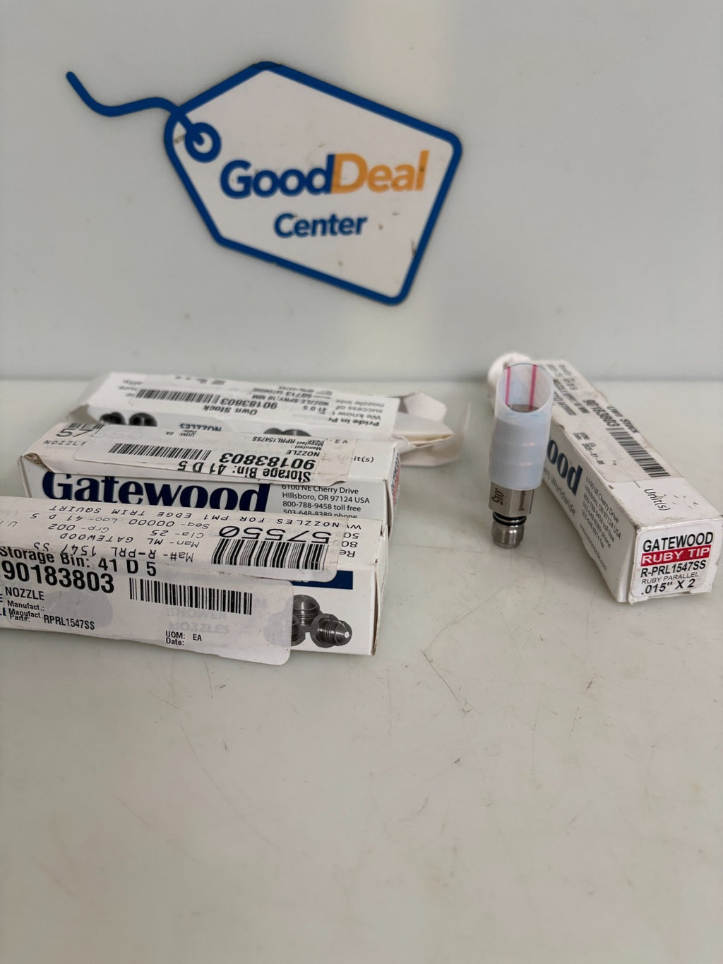 LOT OF 4 GATEWOOD RUBY TIP NOZZLE .015 X2 R-PRL1547SS