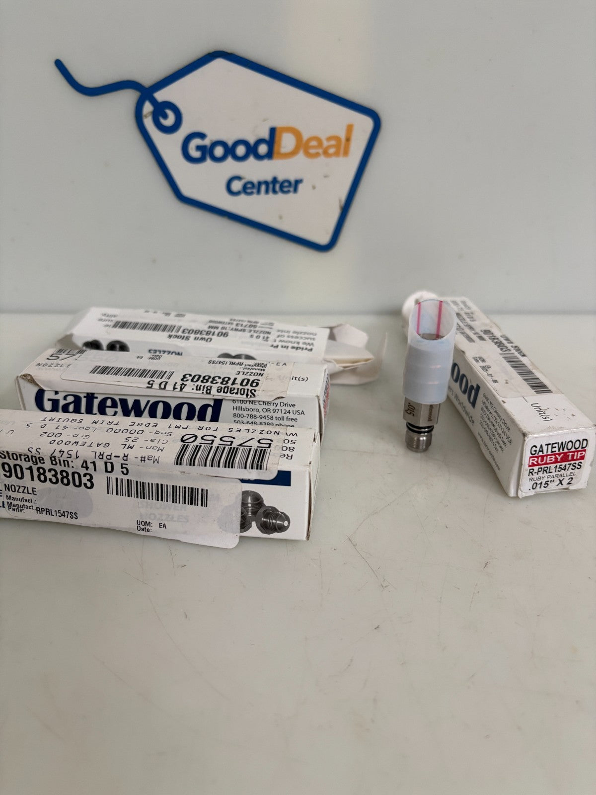 LOT OF 4 GATEWOOD RUBY TIP NOZZLE .015 X2 R-PRL1547SS