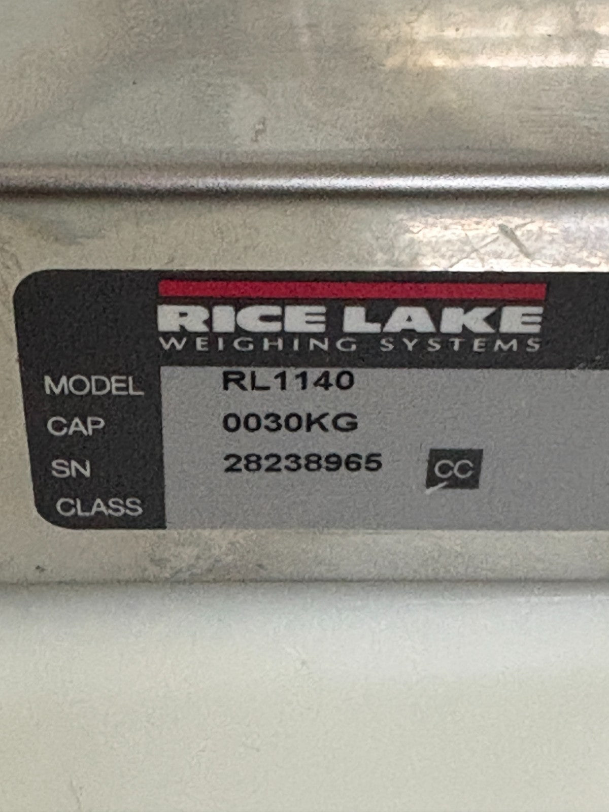RICELAKE LOAD CELL 30KG RL 1140