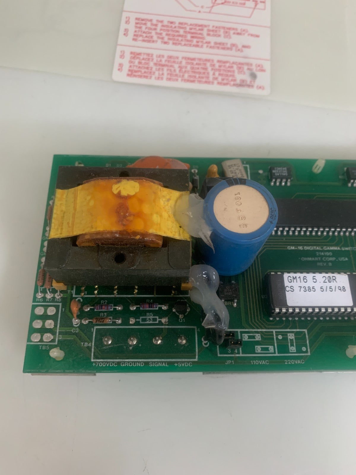 OHMART GM-16 DIGITAL GAMMA SWITCH 214190