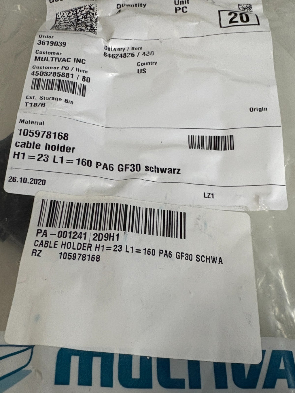 MULTIVAC CABLE HOLDER 1059781683
