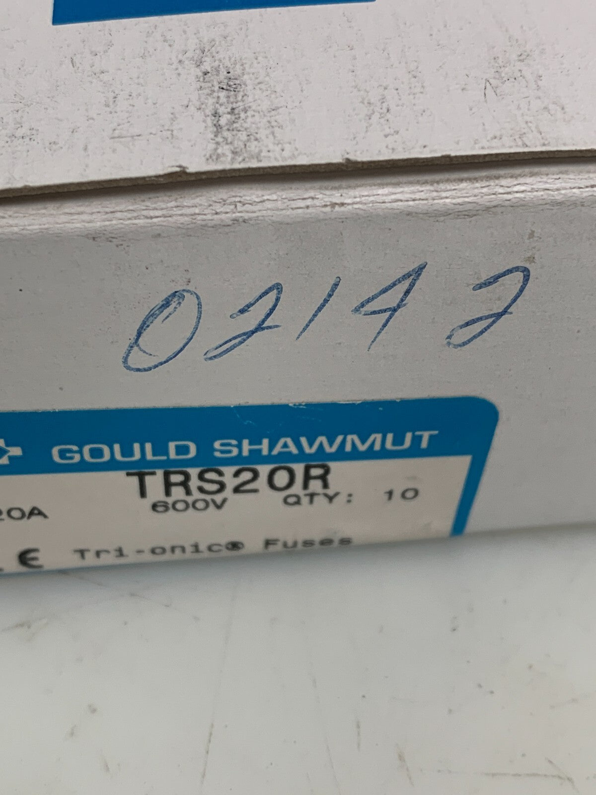 Box of 10 Gould Shawmut TRS20R Tri-Onic Time Delay Fuses 20 AMP 600V