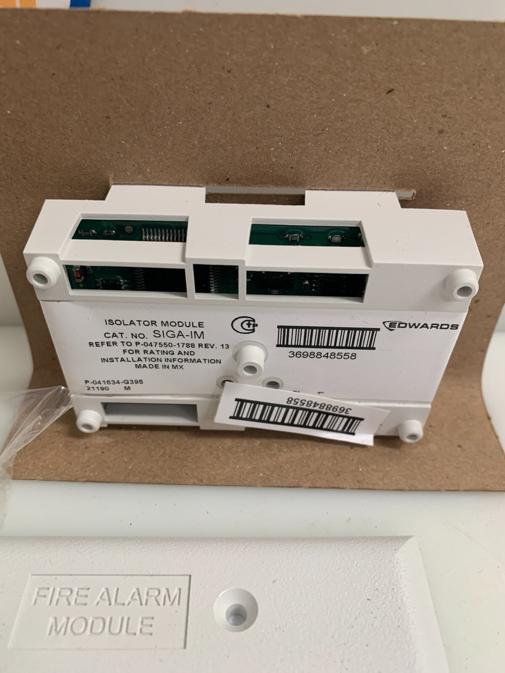 LOT OF 2 EDWARDS FIRE ALARM ISOLATOR MODULE SIGA-IM