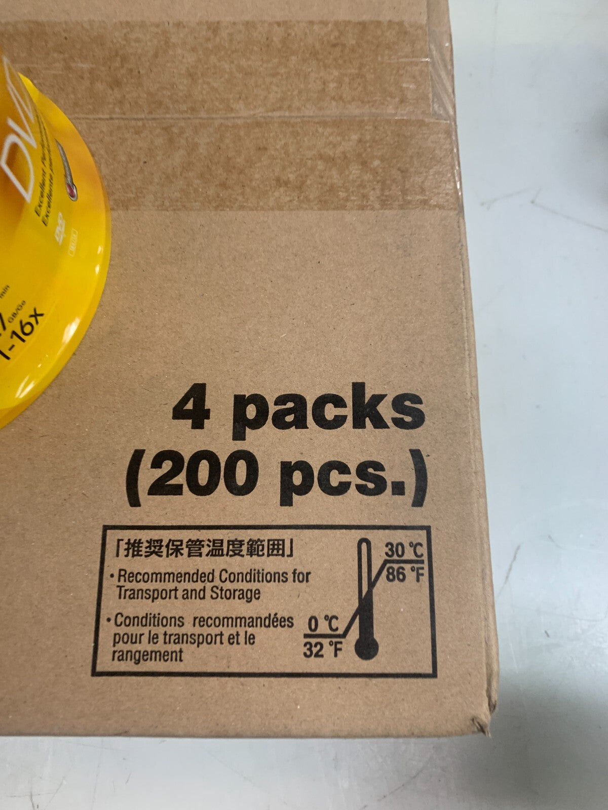SONY 50DMR 47RS4  DVD-R 120min 4.7GB 1-16X Blank Disk  (50/Pack 4/Case)3