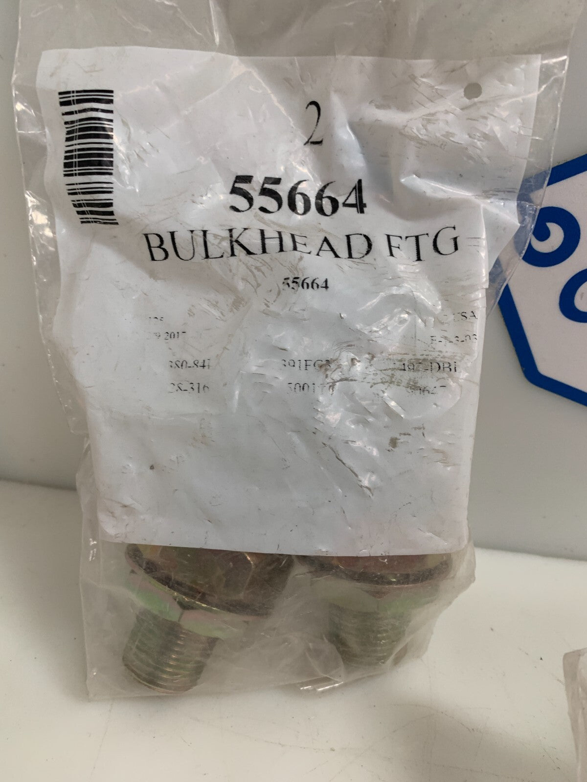 Lot of 4 Tramec Sloan 55664 Bulkhead Fitting New in Bag
