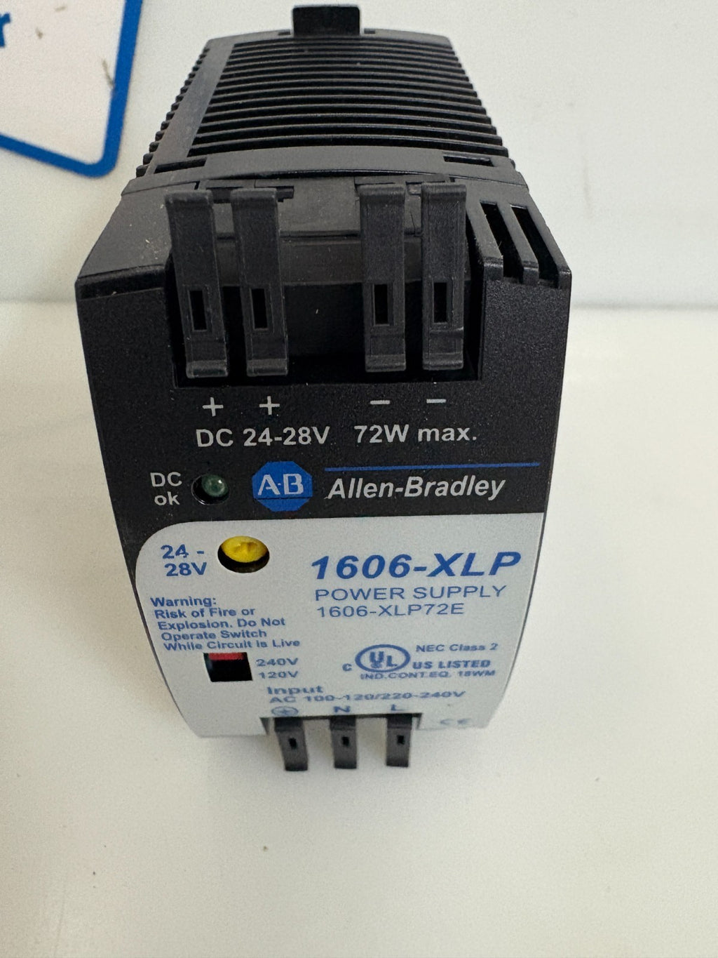 ALLEN BRADLEY POWER SUPPLY 1606-XLP72E A1