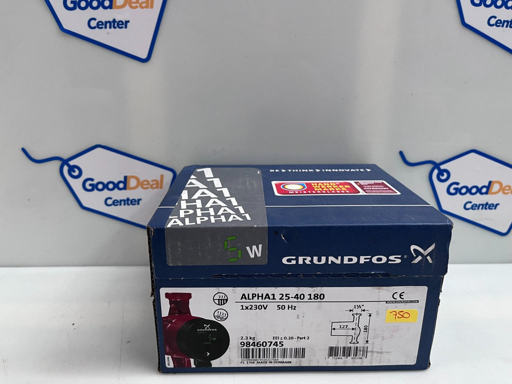 Grundfos ALPHA1L 25-40 180 98460745 circulation pump 230V heating cooling