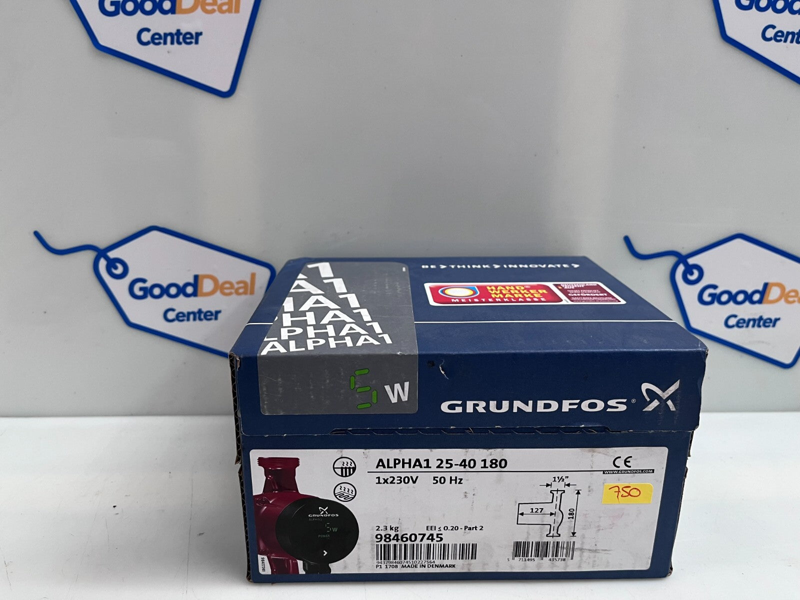 Grundfos ALPHA1L 25-40 180 98460745 circulation pump 230V heating cooling