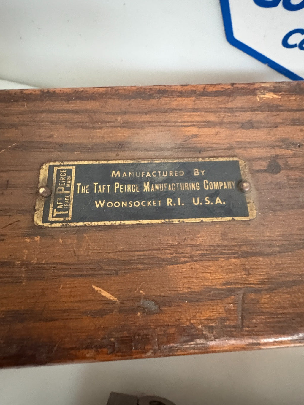 TAFT PEIRCE VINTAGE MACHINIST SINE BAR IN WOOD CASE