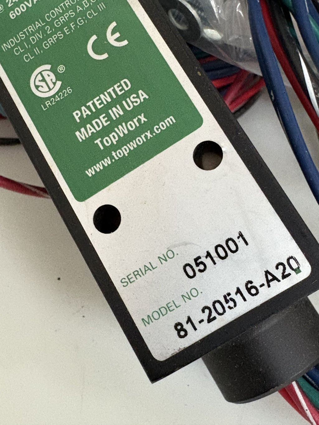 TOPWORX GO LEVERLESS LIMIT SWITCH 81-20516-A201