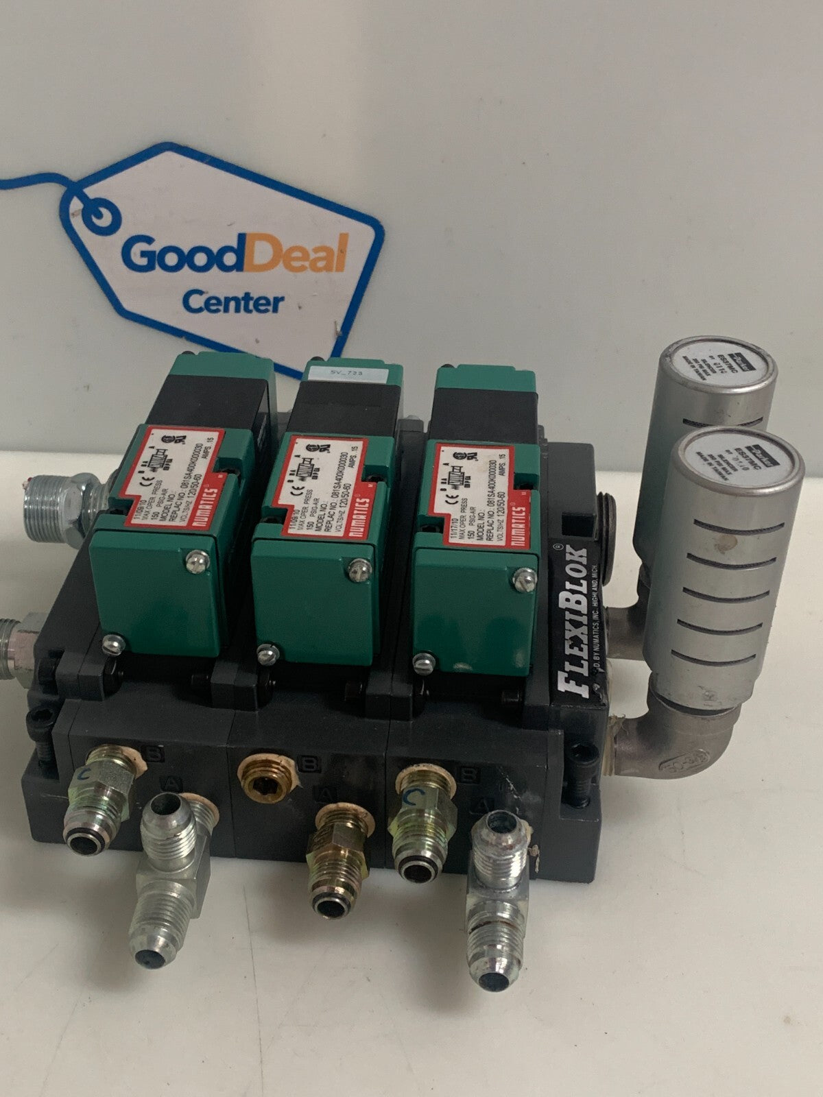 NUMATICS 4 WAY 2 POSITION SOLENOID AIR CONTROL VALVE 081SA 400 K 0000 30 (3) ON