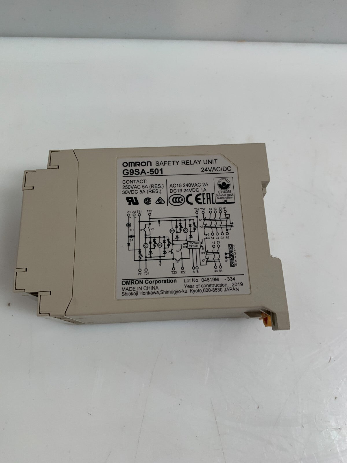 OMRON SAFETY RELAY UNIT G9SA-5012