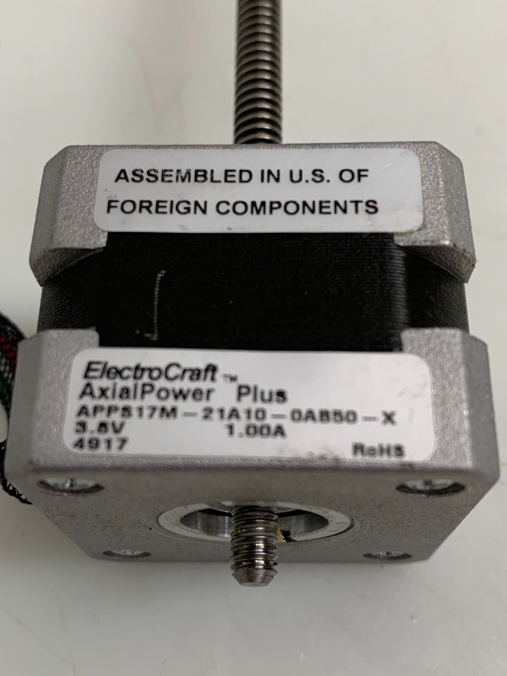 ELECTRO CRAFT / Axial Power Plus  Stepper Motor APP817M-21A10-0A850-X (Lot of 4)2