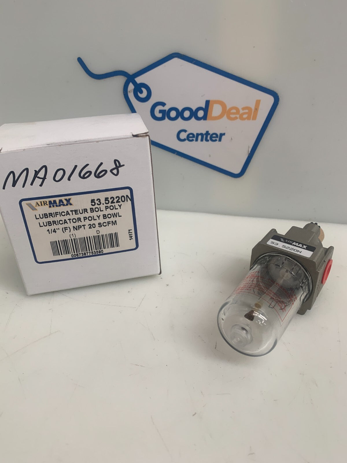 Air Max Lubricator Poly Bowl 53.5220N New in Box