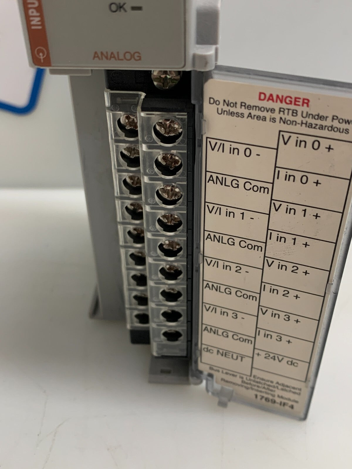 ALLEN BRADLEY  Compact I/O  4 Channel Analog Input Module   1769-IF44