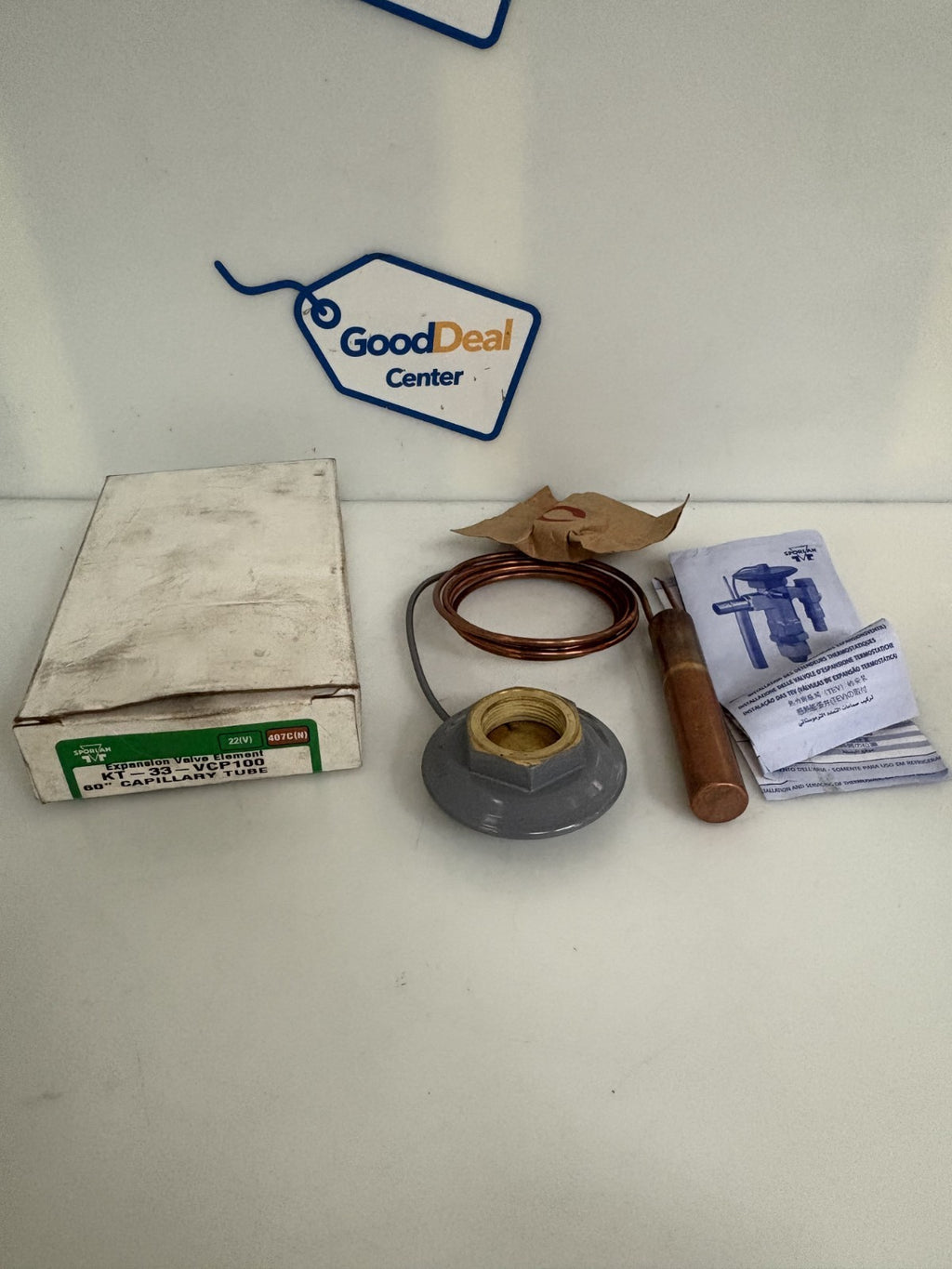 SPORLAN THERMAL EXPANSION VALVE POWER HEAD KT-33-VCP1000