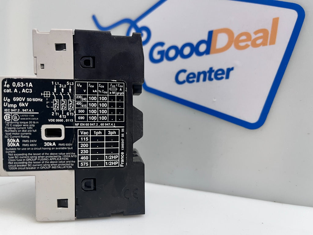 Telemecanique GV2-M08 Motor Circuit Breaker / contactor 2.5-4A