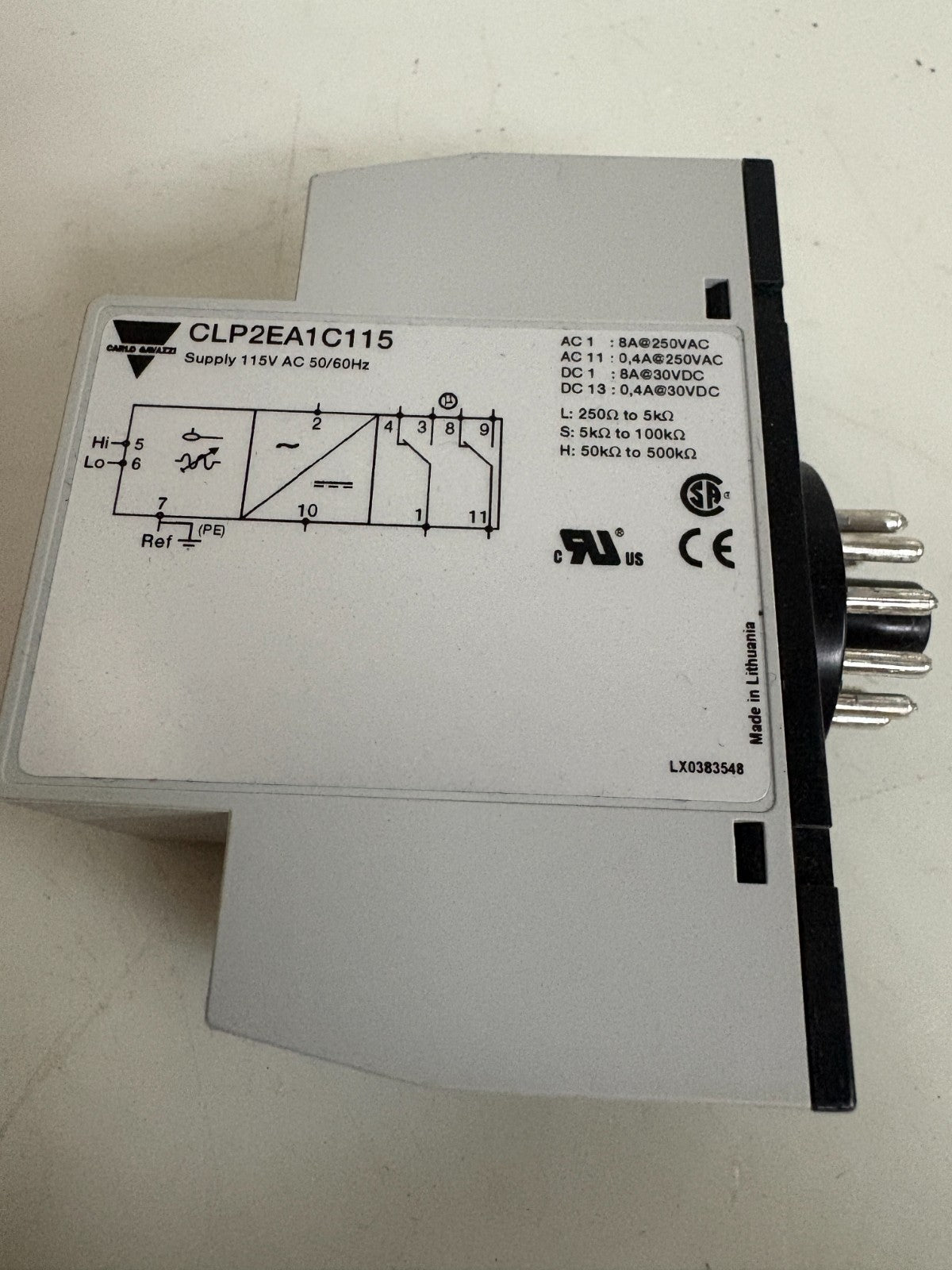 CARLO GAVAZZI 2 POINT LEVEL CONTROLLER W/POTENTIOMETER CLP2EA1C1152