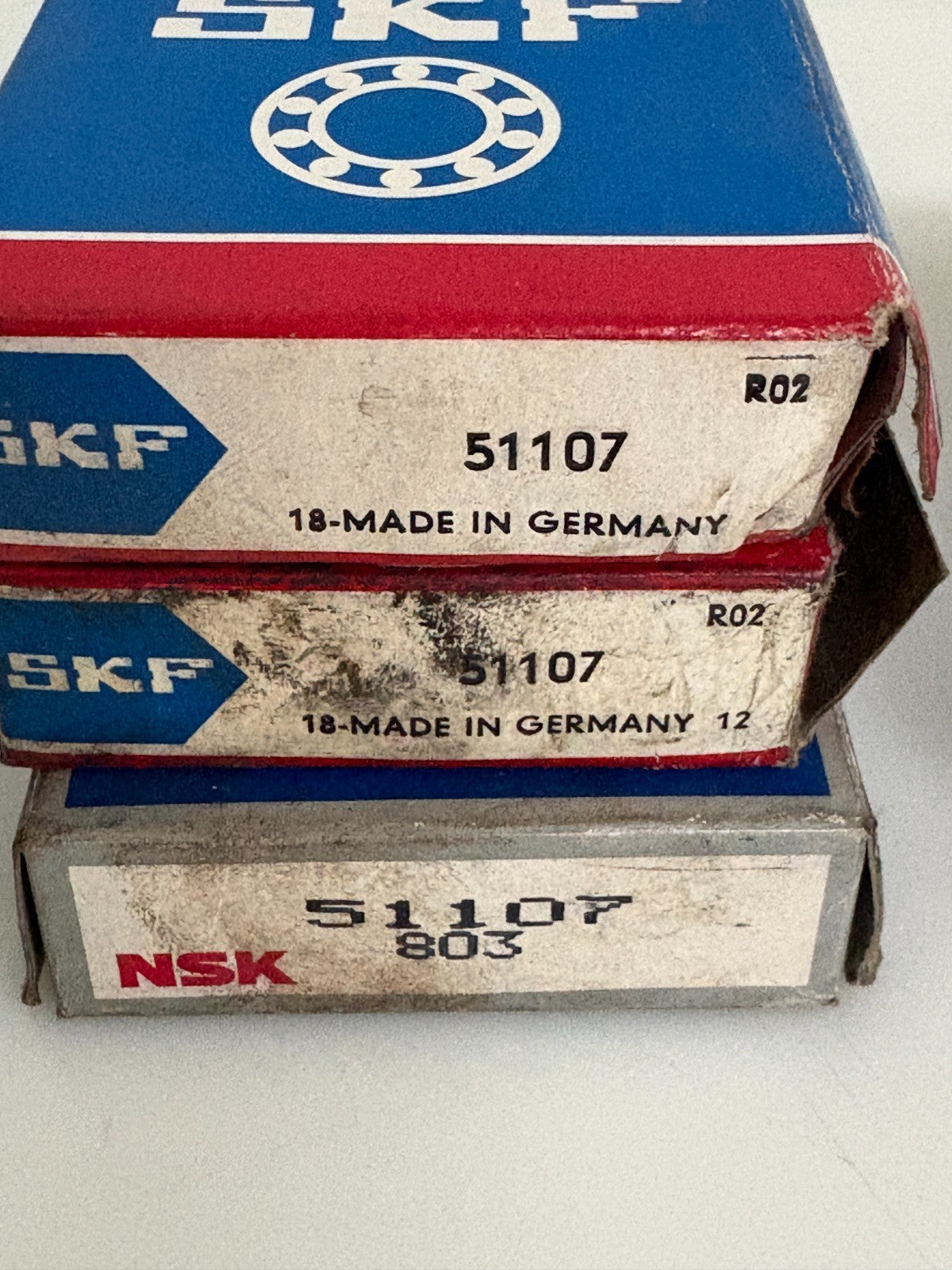 SKF BEARING MIX LOT  1X 6206-2RS1/C3  1X 6204-2RSH/C3  3X SKF 51107