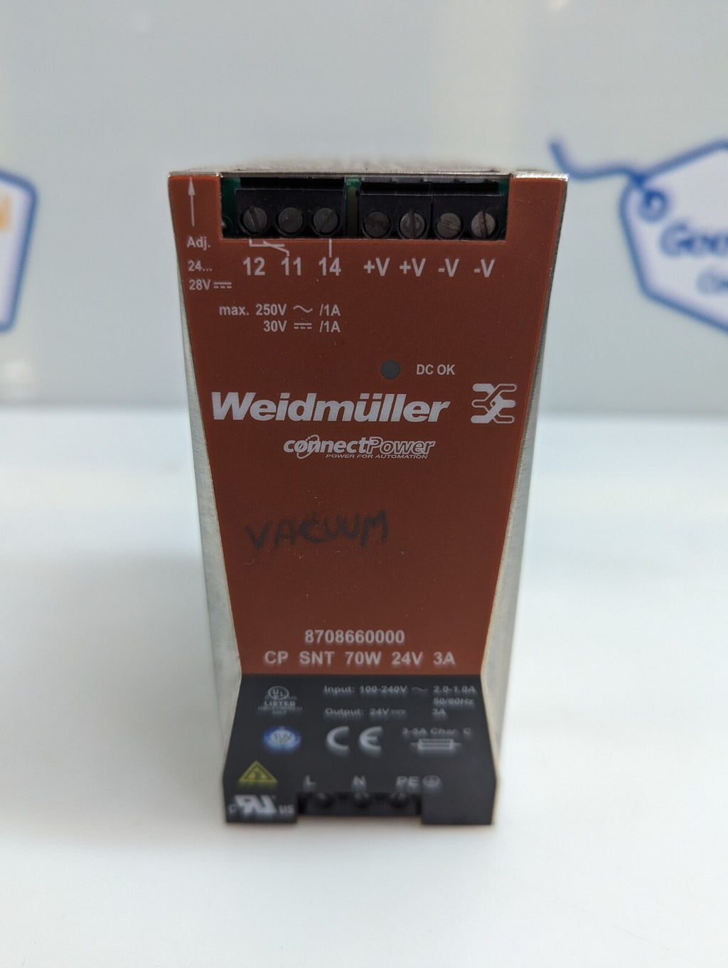 Weidmüller 8708660000 Powersupply CP SNT 70W 24V 3A