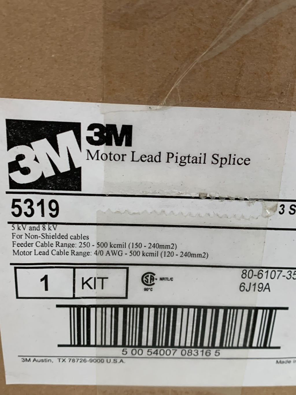 3M MOTOR LEAD PIGTAIL SPLICE #5319