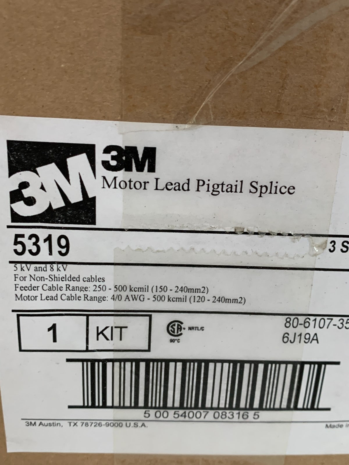 3M MOTOR LEAD PIGTAIL SPLICE #5319