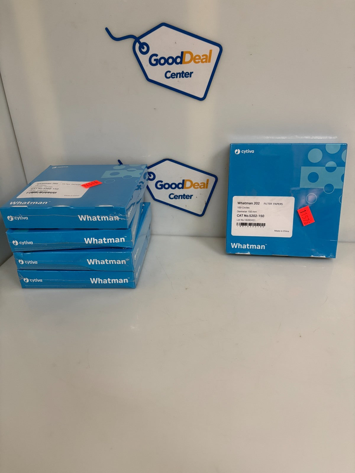 LOT OF 5 BOX CYTIVA WHATMAN 202 FILTER PAPERS 150 MM 100/BOX  5202-150