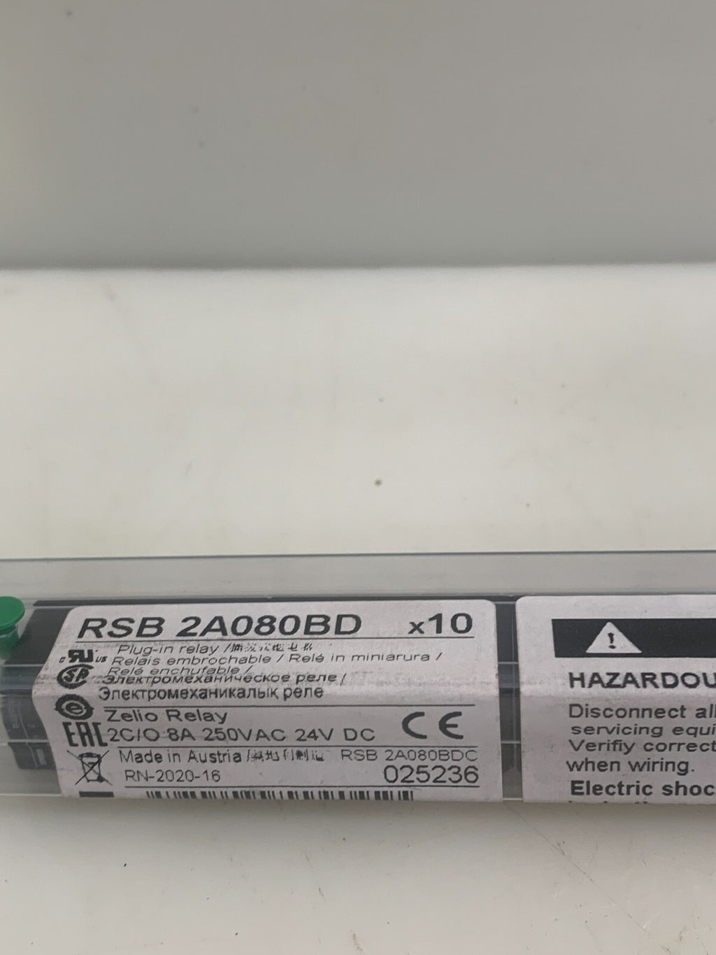 SCHNEIDER ELECTRIC  RSB Relay  RSB2A080BD (Lot of 10)