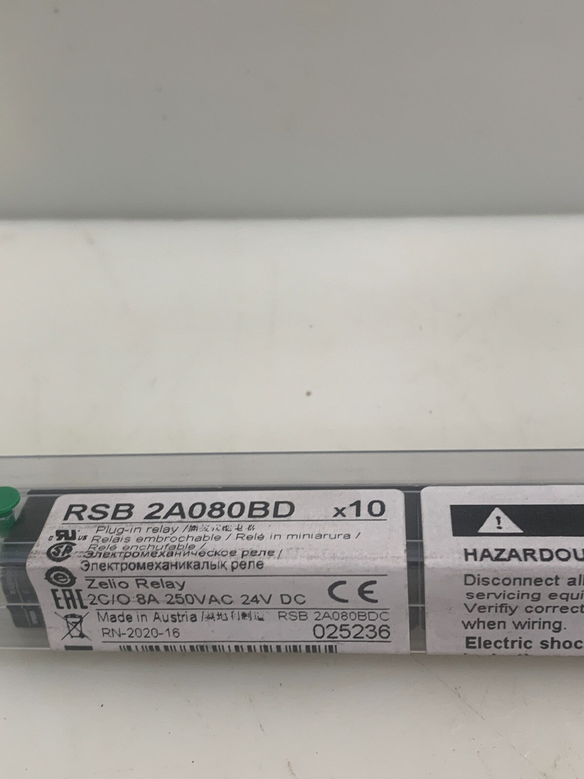 SCHNEIDER ELECTRIC  RSB Relay  RSB2A080BD (Lot of 10)