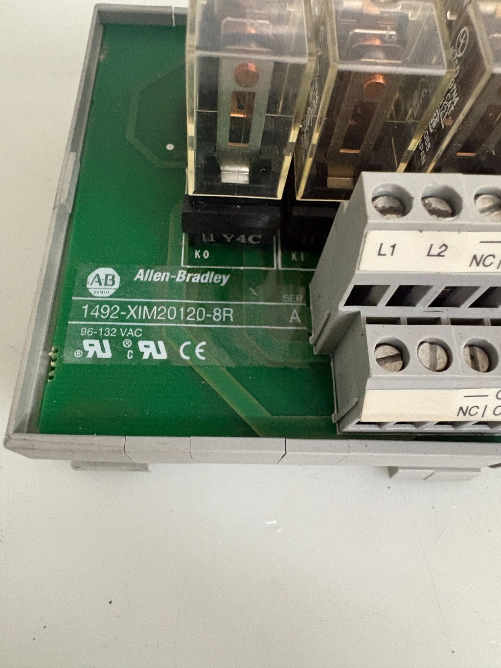 ALLEN BRADLEY RELAY MASTER MODULE 1492-XIM120-BR A