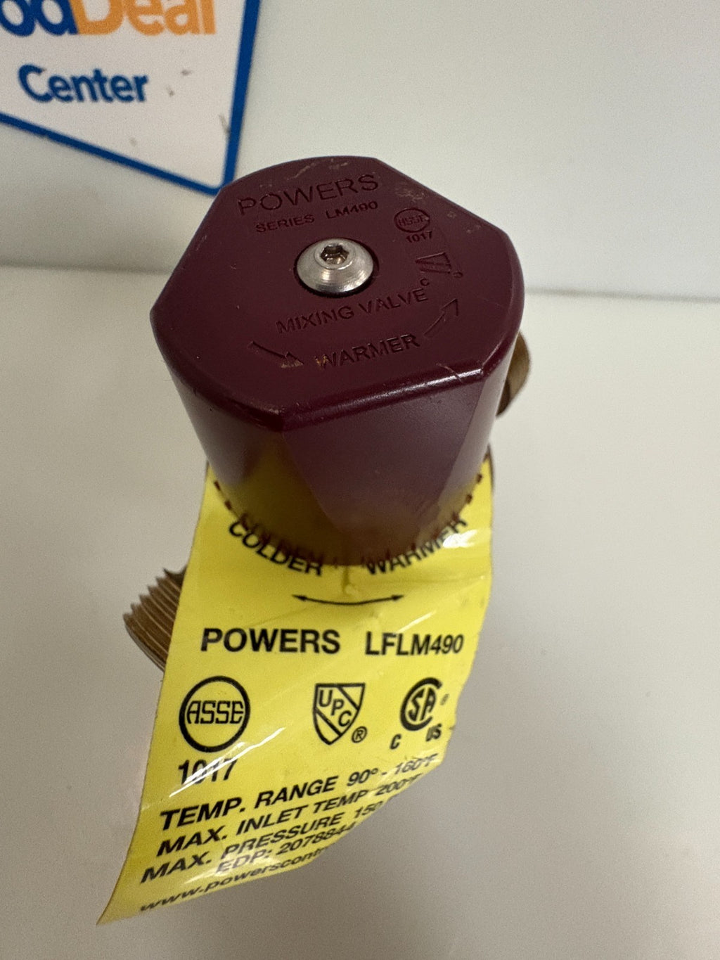 WATTS POWERS HOT WATER MIXING VALVE LFLM 490