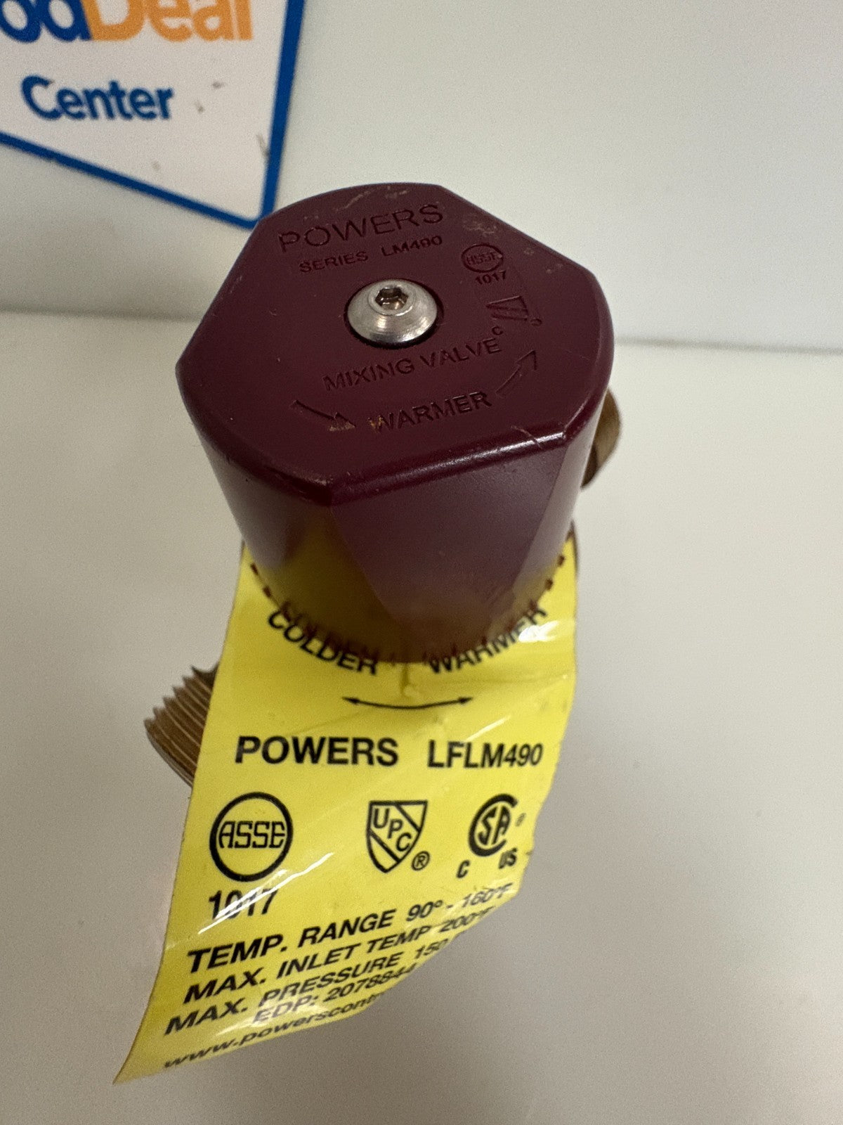 WATTS POWERS HOT WATER MIXING VALVE LFLM 490