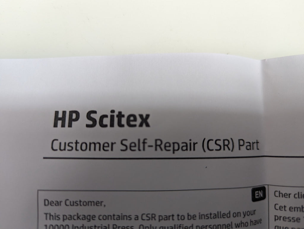 HP Scitex CW154-00941 Csr Pic4 Active With Holders Assy Emc