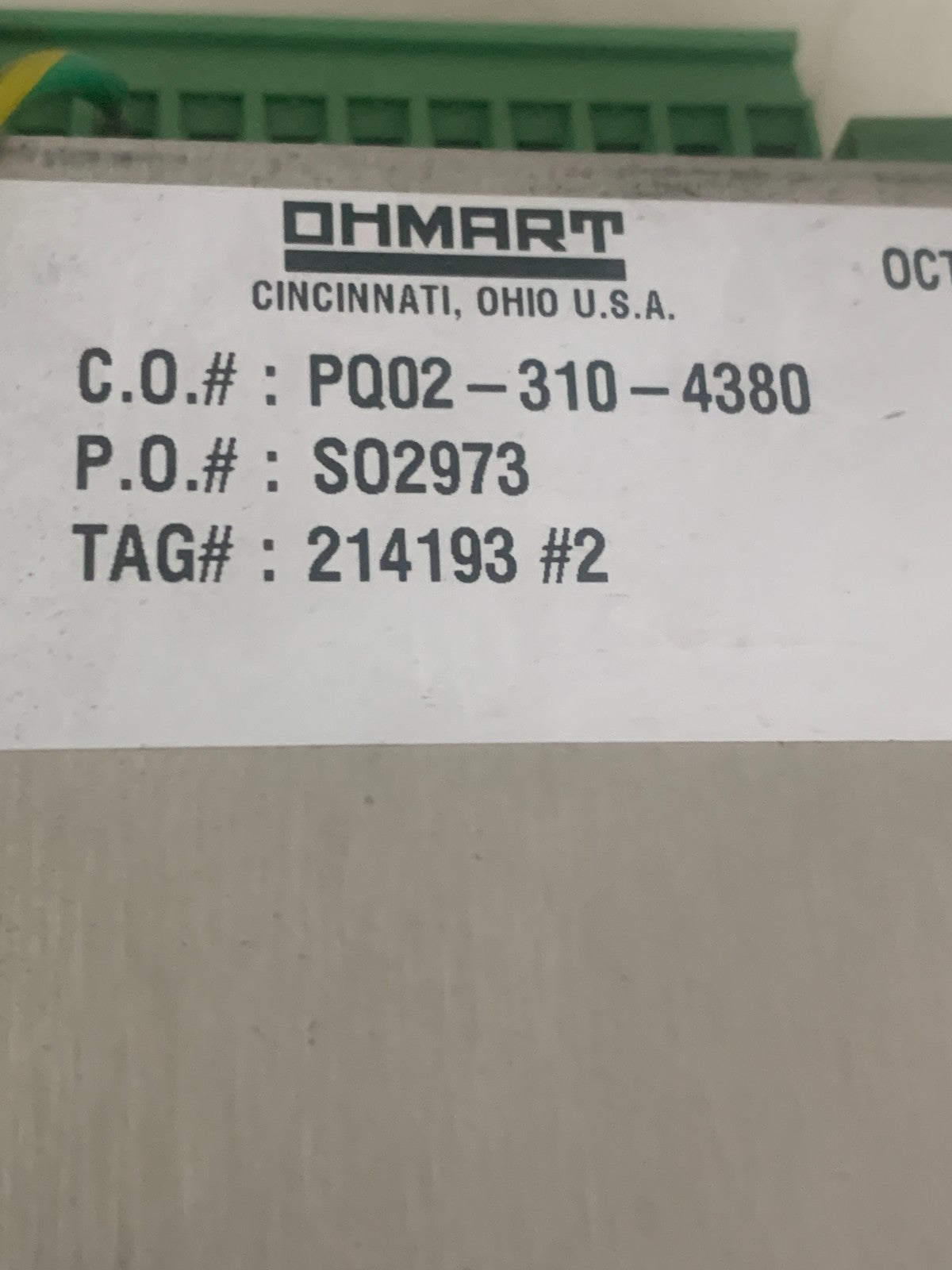 OHMART GM-16 DIGITAL GAMMA SWITCH 214190