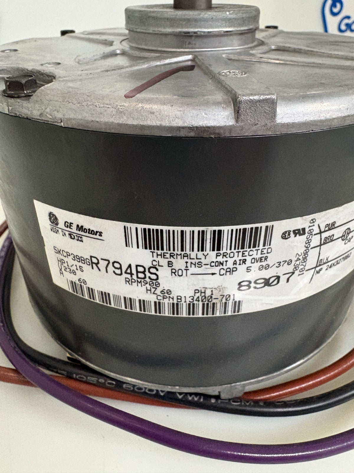 GE MOTORS CONDENSER MOTOR SKCP39BG R794BS1