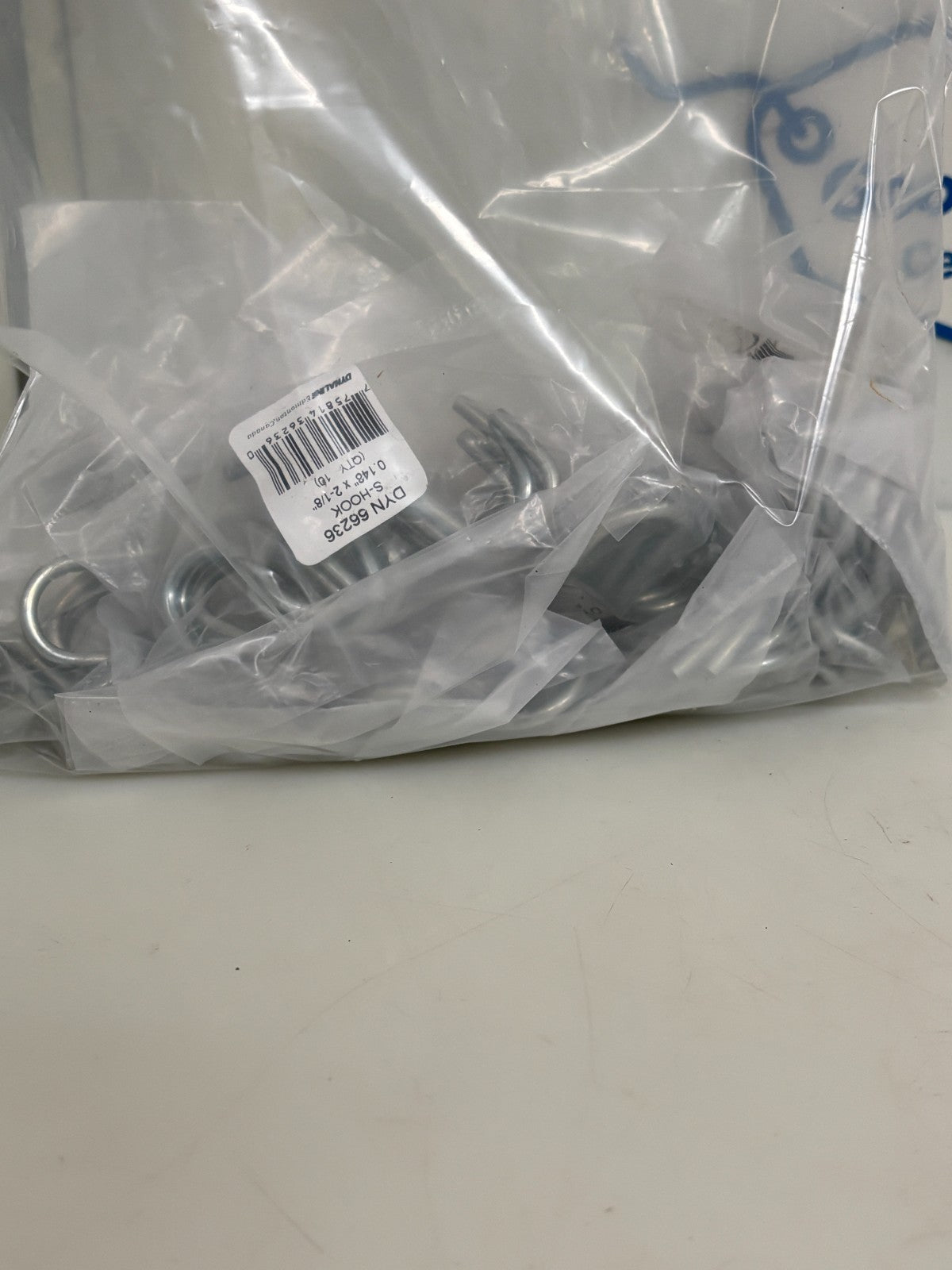 DYNALINE S-HOOK 2 1/8" LOT OF 12 BAGS OF 103