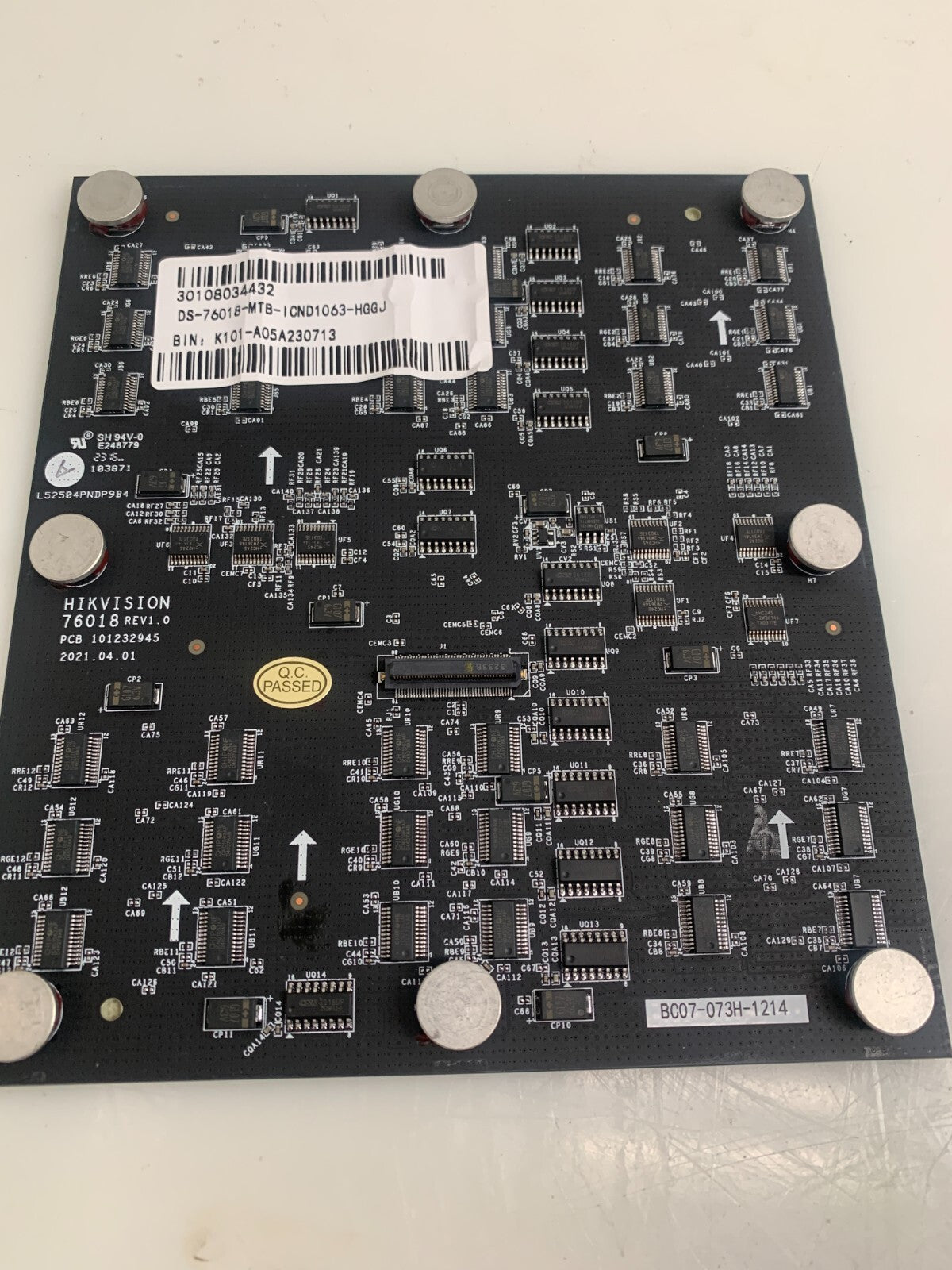 HIKVISION   5''x6''  BC07-073H-12-14    Screen  76018  Rev 1.0
