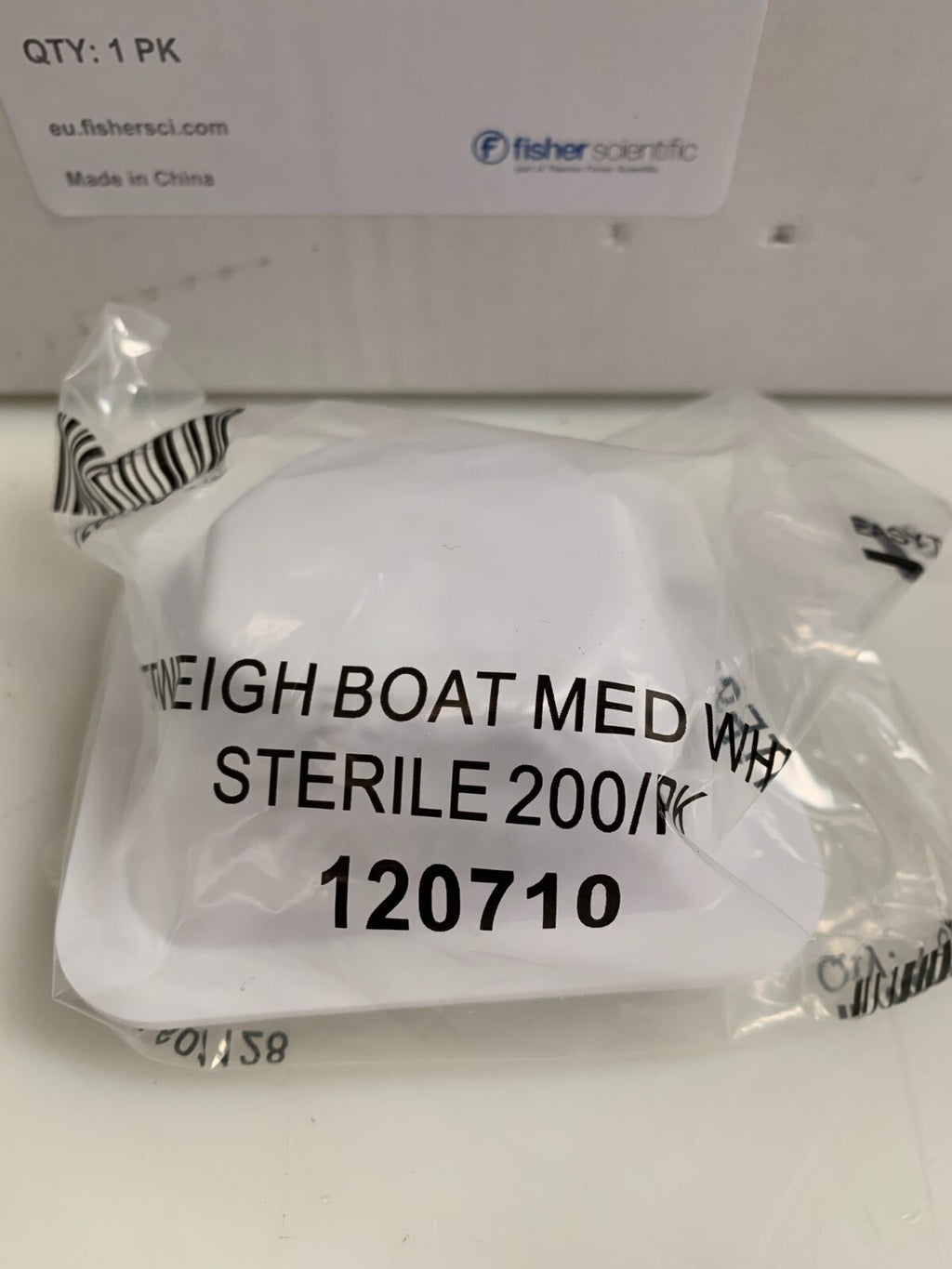 FISHERBRAND STERILE WEIGH BOAT #01-549-750 200/BOX2