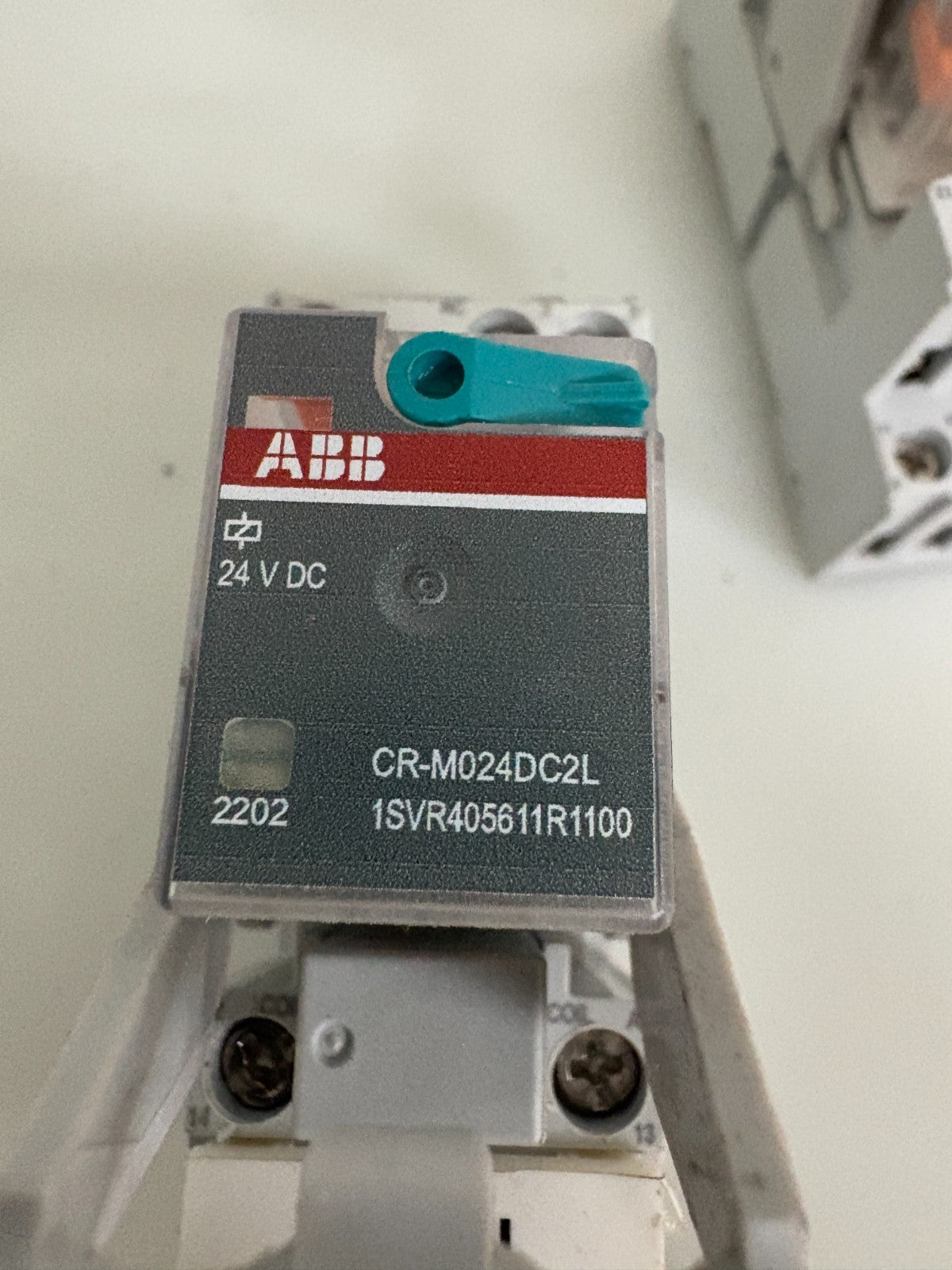 LOT OF 3 ABB RELAY MODULE CR-M024DC2L W/ABB CR-M3SS AND CR-P/M 22